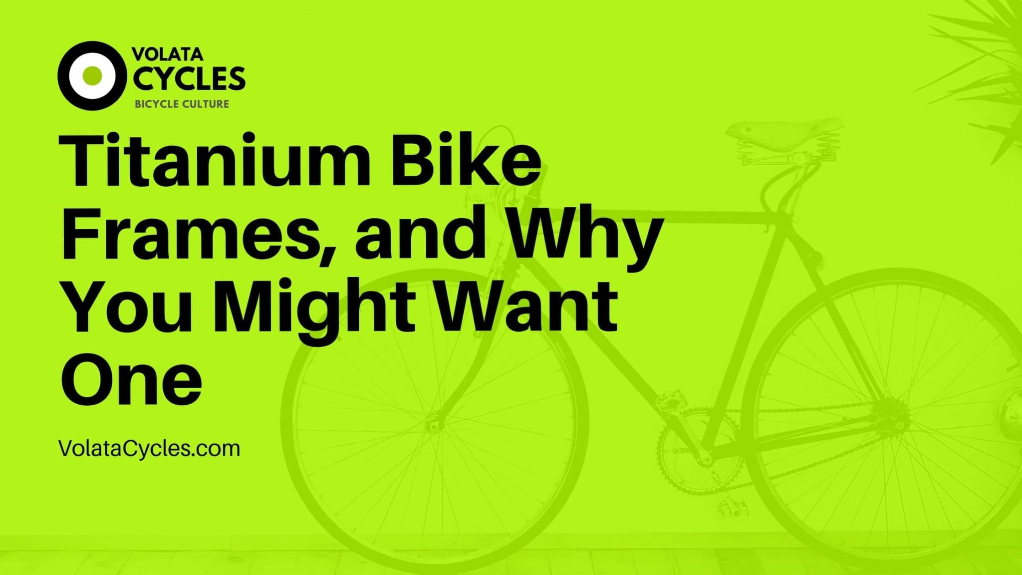 Titanium Bike Frames, And Why You Might Want One