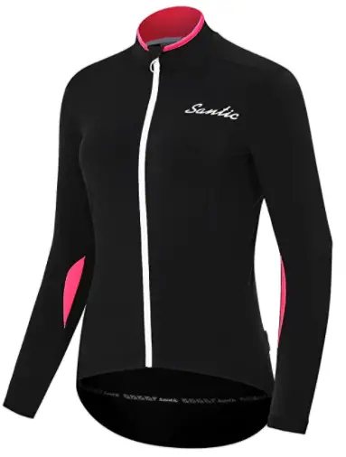 9. Santic Women Thermal Soft shell Cycling Winter Biking Jacket