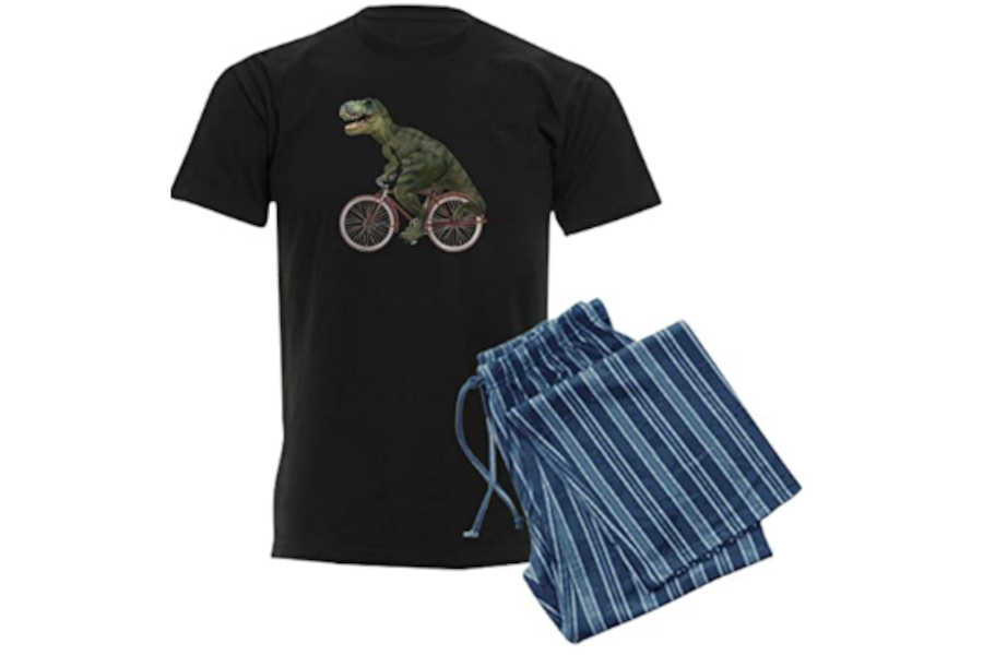 CafePress Tyrannosaurus Rex Men's Bicycle Pajamas