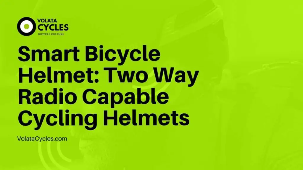Smart Bicycle Helmet Two Way Radio Capable Cycling Helmets