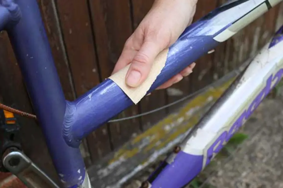 Sanding - How to Paint a Bike Without Taking It Apart