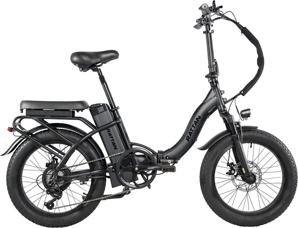 Rattan-Folding-Electric-Bike-500W-750W-48V-13AH-LCD-Display-4.0-Fat-Tire-Ebike-for-Adults-All-Terrain-Foldaway-7-Speed-Sport-Commuter-Snow-Bicycle-Off-Road-Dirt-Bike-Couple-Models