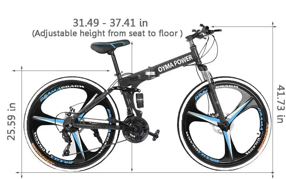 OYMA-Power-26-in-21-Speed-Full-Suspension-MTB-Bikes-Folding-Mountain-Bike