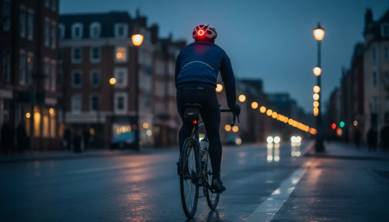bike helmet with light featured
