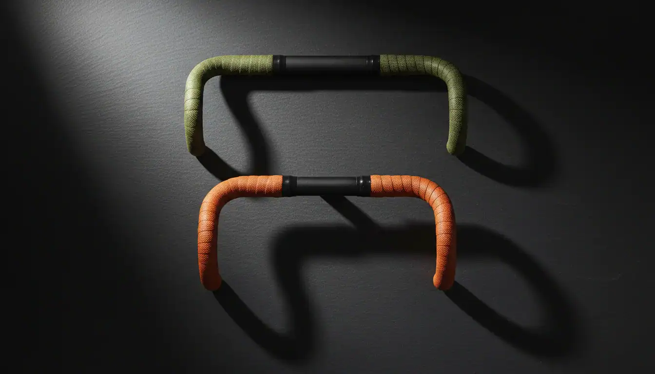 Bullhorn handlebar vs drop bar comparison from above