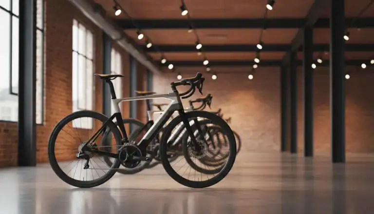 Premium electric bicycles from top brands in a modern bike showroom
